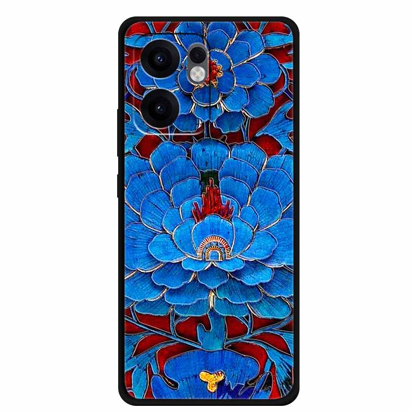 3D Emboss Case For OPPO Reno 13F 14F Case 13 14 F Coque Flowers Silicone Soft Back Cover For OPPO Reno 13 Pro A38 A18 Phone Case