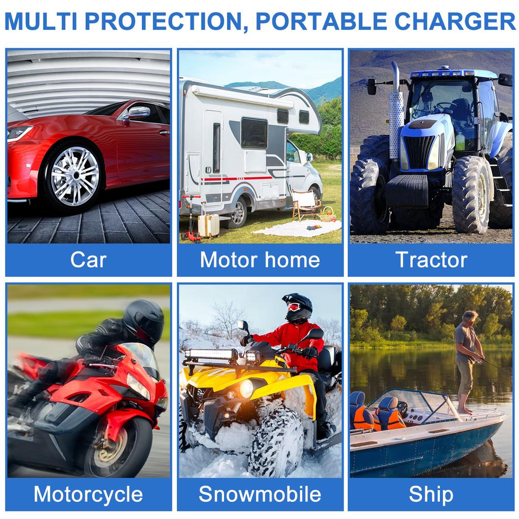 30W Solar Trickle Charger IP65 Car Battery Solar Panel Charging Kit 12-24V Solar Battery Charger For Car RV Boat Motorcycle