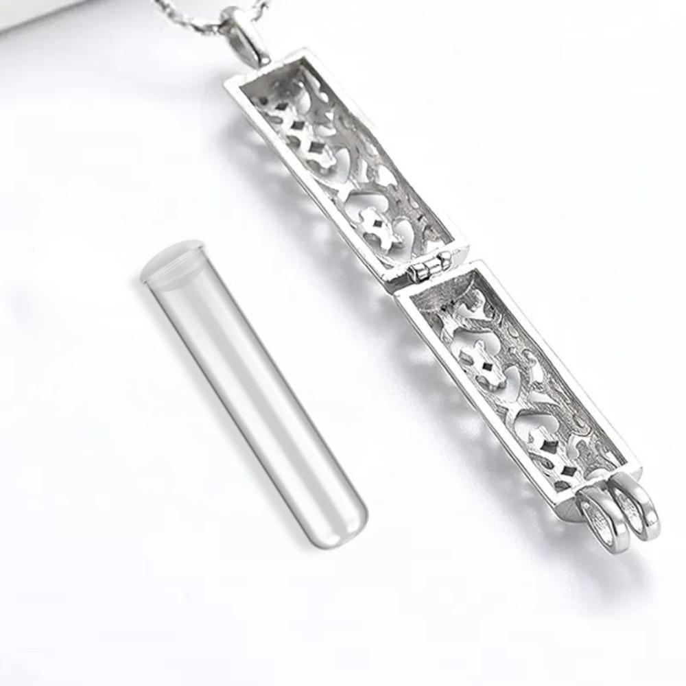 Stainless Steel Cremation Jewelry Cylinder Mini Pet Ash Box  for Commemorating Loved Ones or Pets