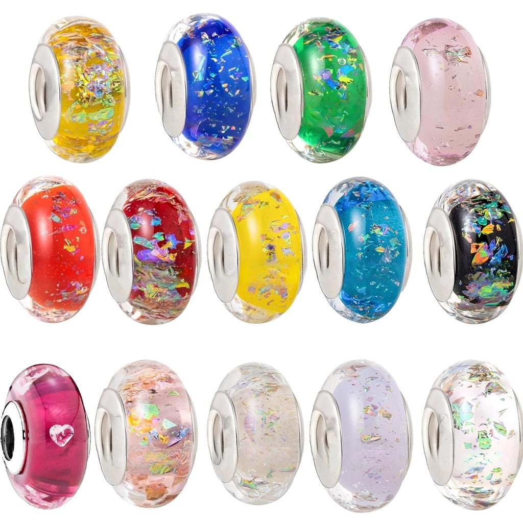 Girl Colorful Metal Cat Eyes Matte Murano Charms Fit Original Bracelets Glass Charm Beads Make your own Accessory Gift Elegant Fashion Beautiful