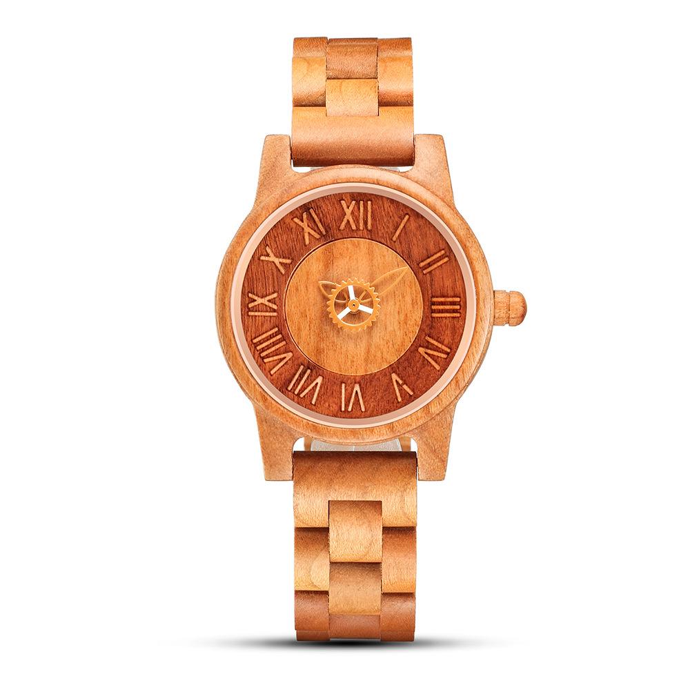 Fashion Men's Wooden Watch Multi-functional Quartz Movement Elegant Blend of Nature and Technology for Women Watch