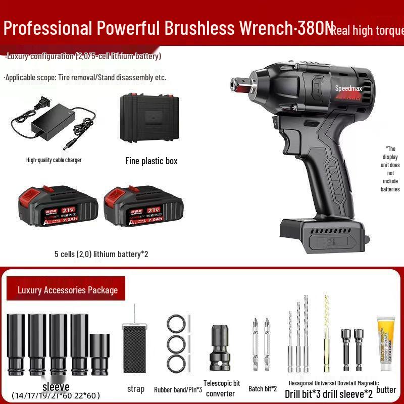 High Torque Brushless Electric Impact Wrench for Ironworkers and Carpenters