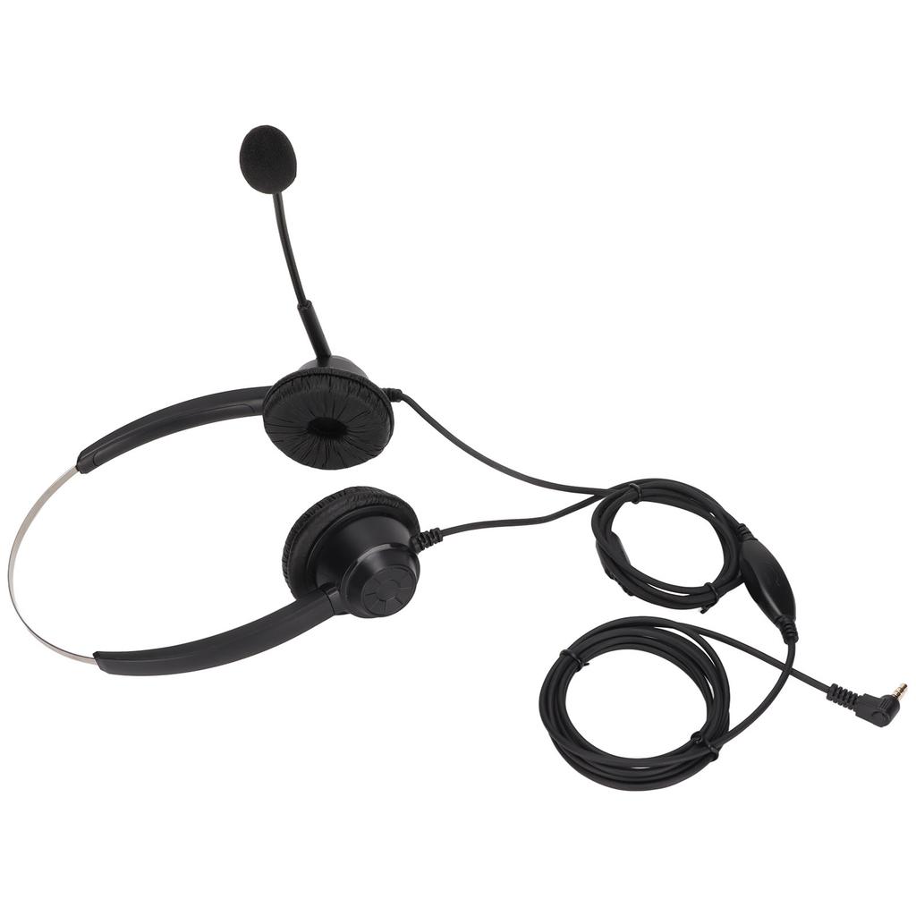 H360D‑3.5VA 3.5mm Binaural Business Headset Binaural Customer Service Headset with Mic and Volume Control