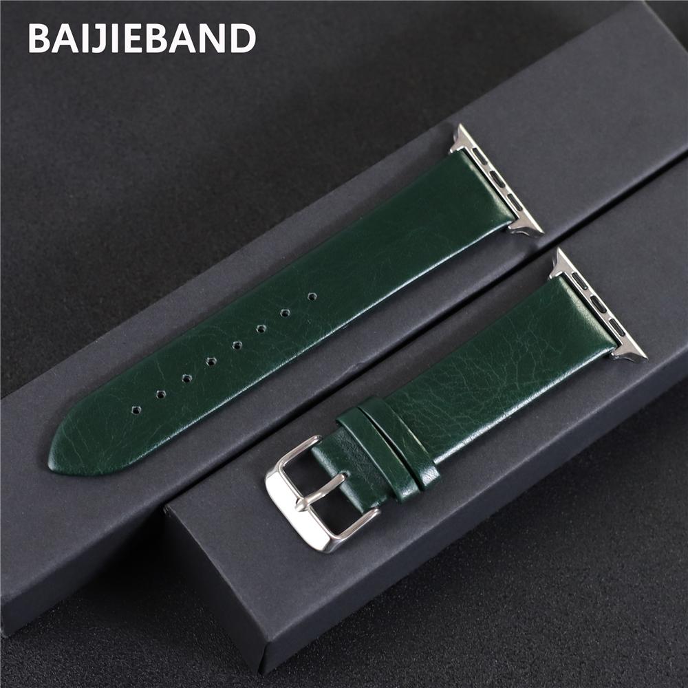 Leather Strap for Apple Watch Band 45mm 41mm 44mm 40mm 42mm 38mm 49mm Man Woman Bracelet for Iwatch 9 8 7 6 5 4 SE Ultra 2