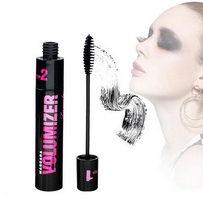 2In1 Double Purpose Mascara Waterproof Thick Lengthening Lash Extension Sweatproof Curling Brushes Eye Fiber Mascara Eyelashes