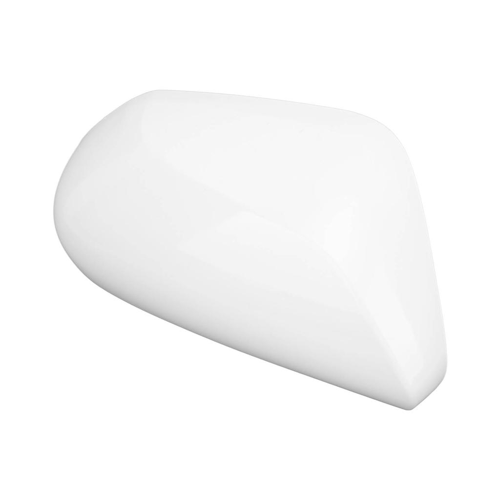 White Side Mirror Cover Unpainted Rearview Outer Door Wing Mirror Cover Cap for Camry 2018 To 2021