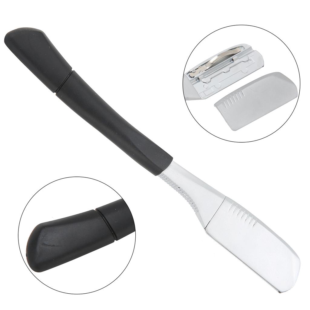 Vintage Male Shaving Blade Holder Straight Edge Shaving Knife Blade Holder for Salon