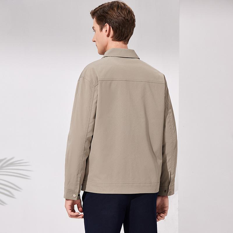 [Straighty and Easy to Maintain] workwear casual style jacket for men's spring and autumn lapel men's wear 2024 new commuting jacket