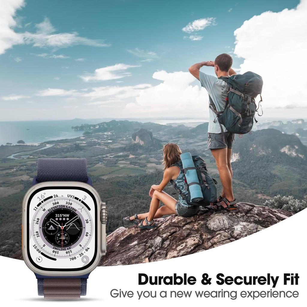 Alpine Loop Band for Apple Watch Ultra 2/Ultra 49mm 45mm 41mm 44mm 40mm 42mm Sport Nylon Outdool Breathable Strap for iWatch Series 9 8 7 SE 6 5 4 3