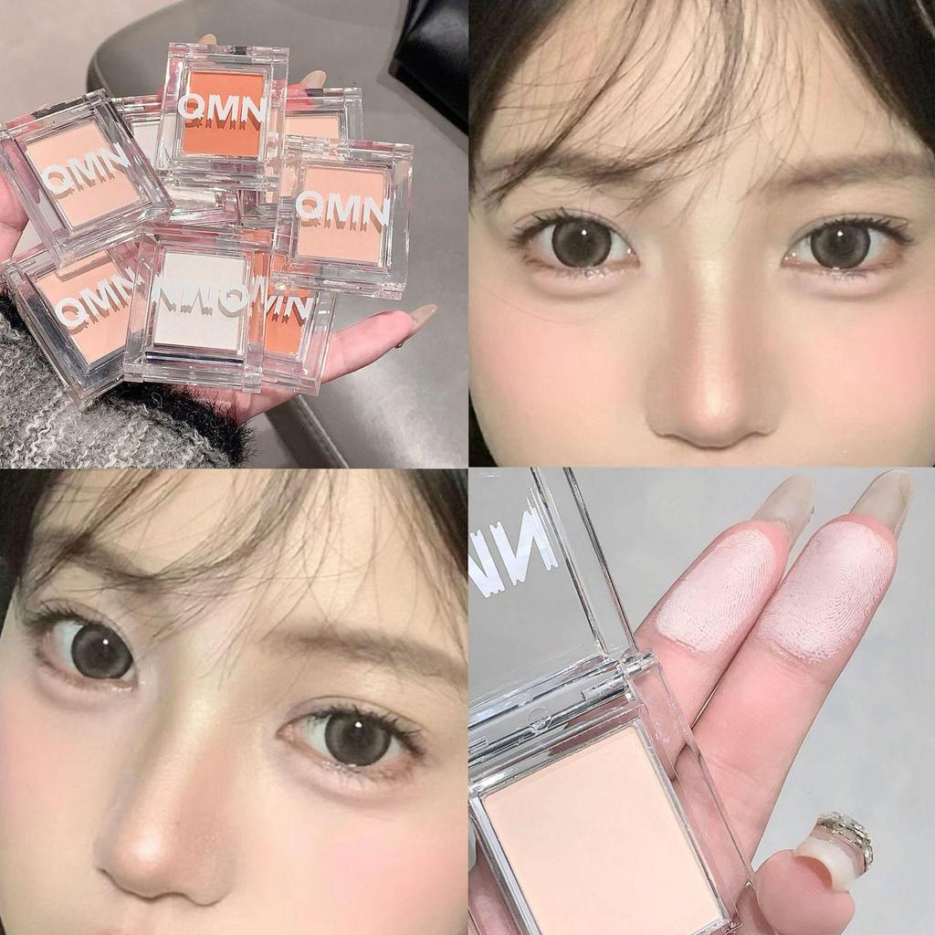 QMN Misty Sweetheart Matte Single-Color Highlighter Eyeshadow for Daily Cosmetics and Student Party Makeup