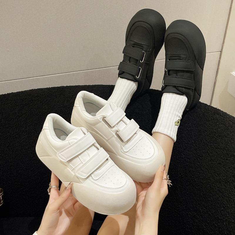 Shoes Autumn All-Match Casual Female Sneakers Round Toe Clogs Platform Flats Shallow Mouth Fall New Small Creepers Dress H