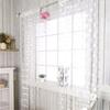 1Pcs 100x200CM Voile Curtain Colorful Line Heart Decor Line String Curtain Romantic Love Pattern Window Door Sheer Curtain