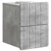 Wall Mounted Nightstand Concrete Grey 33 x 34.5 x 43 cm