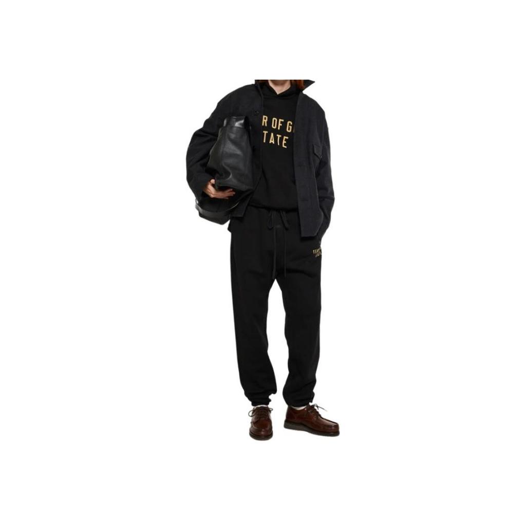 Fear of God Essentials Flísové tepláky Čierne Pánske Spodky 130BT242020F