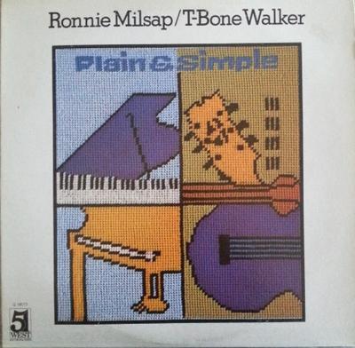 LP Record RONNIE MILSAP / T-BONE WALKER - Plain & Simple Q16013 51 West 1979 US Blues