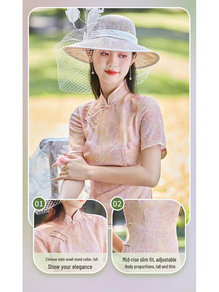 Seeking Agents: New Summer Retro Chinese Cheongsam Dress for Women