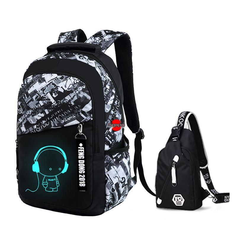 Universal Lightweight Large Capacity Backpack: Wear-resistant, Multifunctional, Load-reducing Travel & Student Schoolbag.