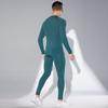 Herren Kompressions Sportset Langarm Oberteil Hose Laufen Basketball Fitnessstudio Training Schnelltrocknend Atmungsaktiv Sportbekleidung