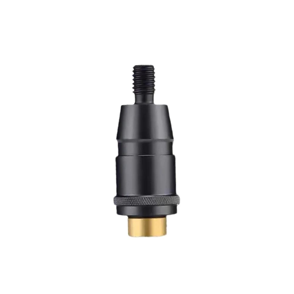 

1pcs Aluminum Alloy Fishing Rod Connector Net Head Adapter Screw Landing Dip Part Essential Tackle Equipment Accessory чёрный
