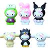 New 6Pcs/Set Anime Sanrio  Action Figure Toys Cute Kuromi Mymelody Cinnamorol Figurine Dolls Children Kids Xmas Gift