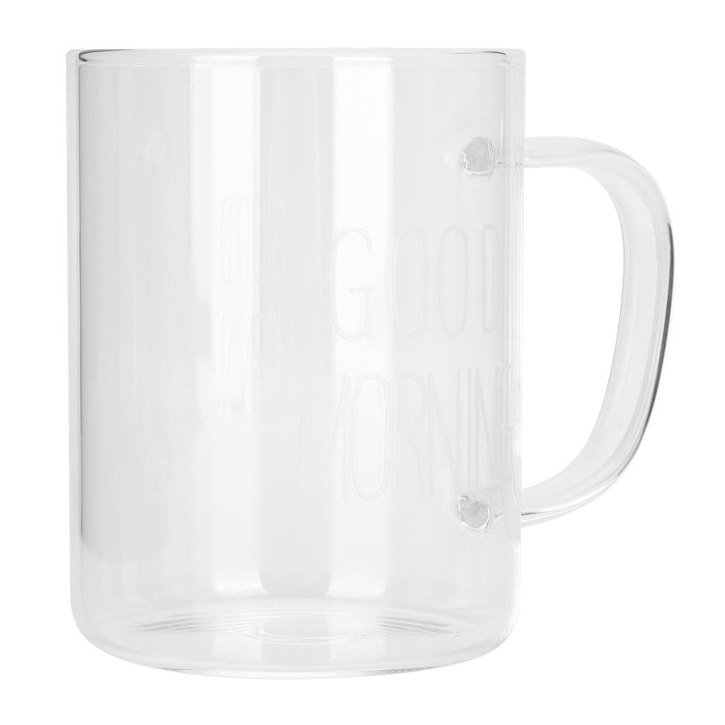 350ML Transparent Milk Coffee Mug with Handle Glass Water Cup Drinkware Kitchen Utensil