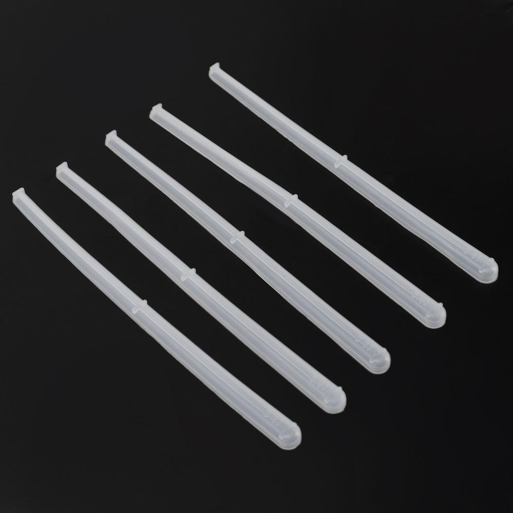 5pcs Silicone Silicone Mould Exquisite White Resin Moulds Elastic Demoulding Easy Release Hairpin Mold Hair Accessories Making
