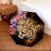 Golden Leopard Pattern Rain Umbrella