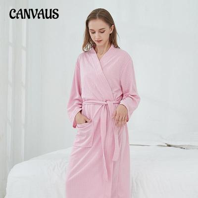 Tuta da sauna da donna taglie forti, sottile, lunga, da coppia, da hotel, accappatoio