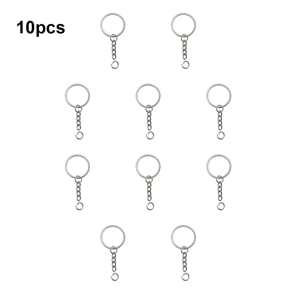 Key Chain Rings Screw Locking Hook Metal Link Ple Long Round Hanging Loops Tag Decoration Keepers Jewelry Accessories