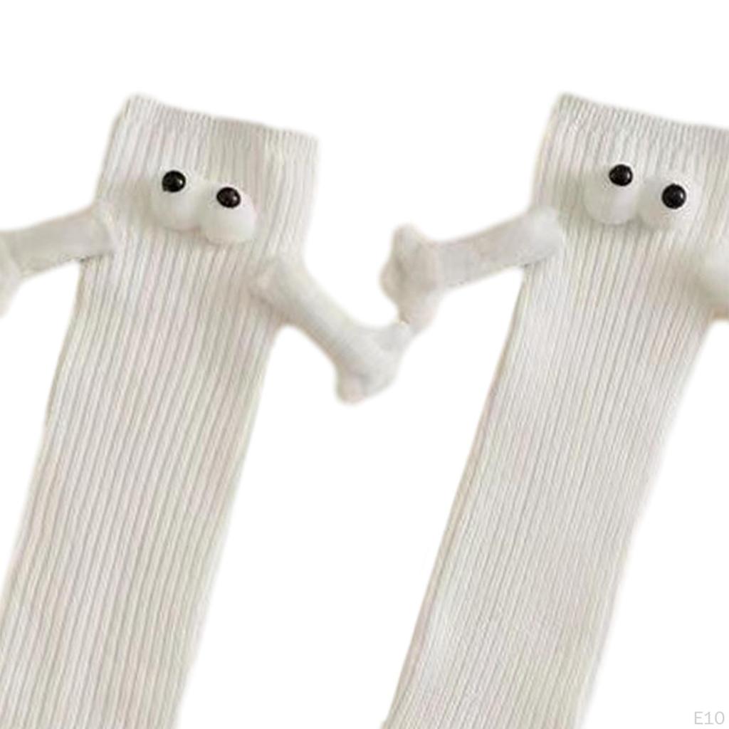 Mittellange Süße Socken Bequem für Damen Herren Paar Händchen haltend