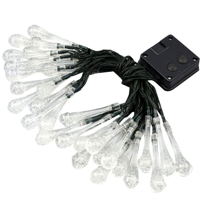 Water Droplets Solar String Lights Waterproof Outdoor Solar Garland Garden Lawn Lamp Decoration Wedding Party Garden