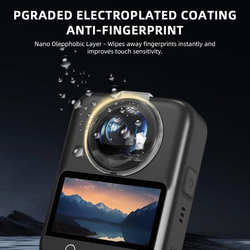 AntiScratch Camera Lens Protectors for 360 Cameras Toolless Mounting System For Adventure Photography