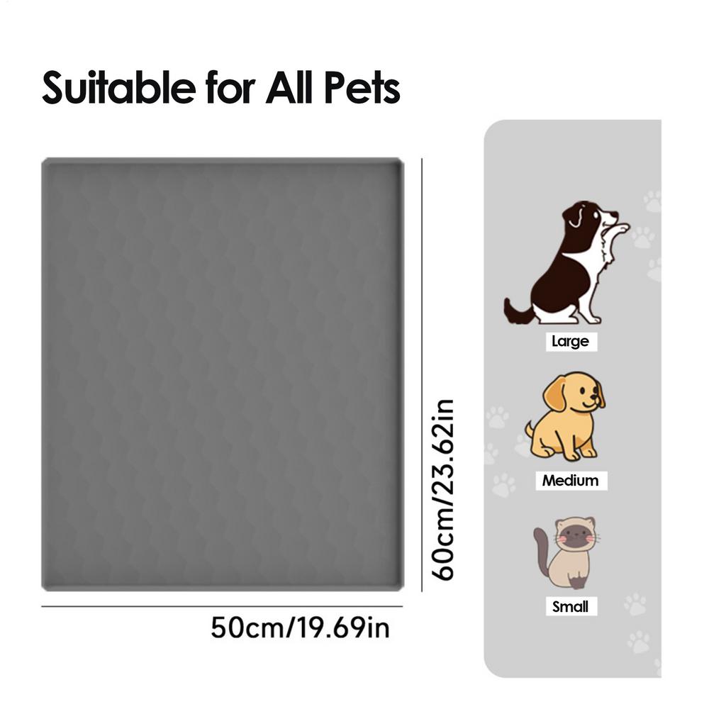 Pet Lick Silicone Mat for Dogs Pet Slow Food Plate Large Waterproof Pet Food Water Placemat for Floor Dog Feeder Supplies