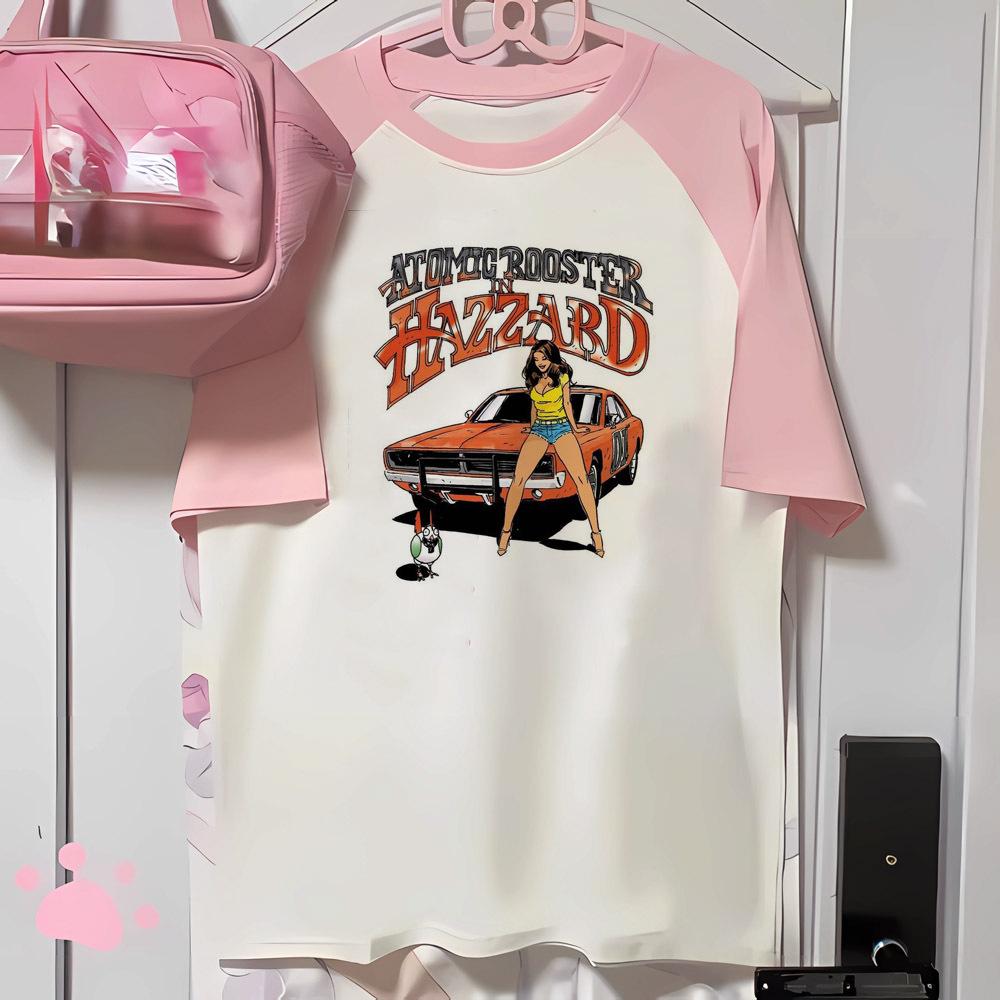 

Винтажная футболка Y2k женская уличная одежда мягкая ткань с круглым вырезом футболка женская уличная одежда японская аниме одежда XS