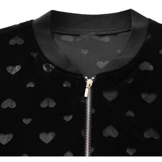 Frühlings- und Herbstmode Goldenes Samt Kurze Jacke Damen Locker Baseballuniform Strickjacke Top