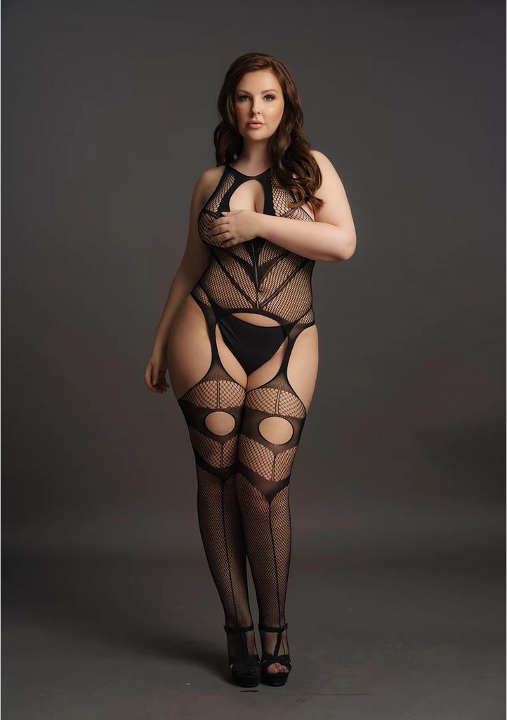 Le Desir - Bodystocking Suspender Plus Size