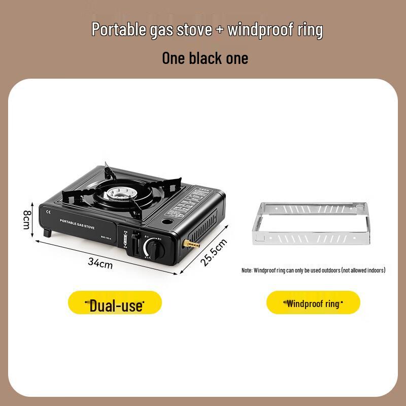 ZhiShi Outdoor Portable Dual-Use Gas Cassette Stove Standard