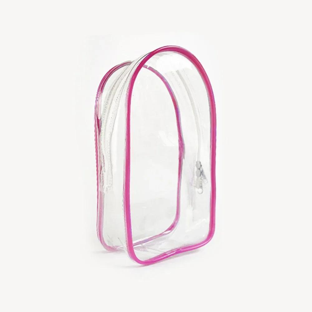 Colorful Transparent Protector Case Organizer Box for 17cm Labubu Plush Dolls Outdoor Display Bag With Keychain Doll Accessories