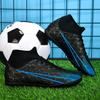 Large size football shoes high top youth primary and secondary school students football training shoes AG long nails TF broken nails non-slip sports s