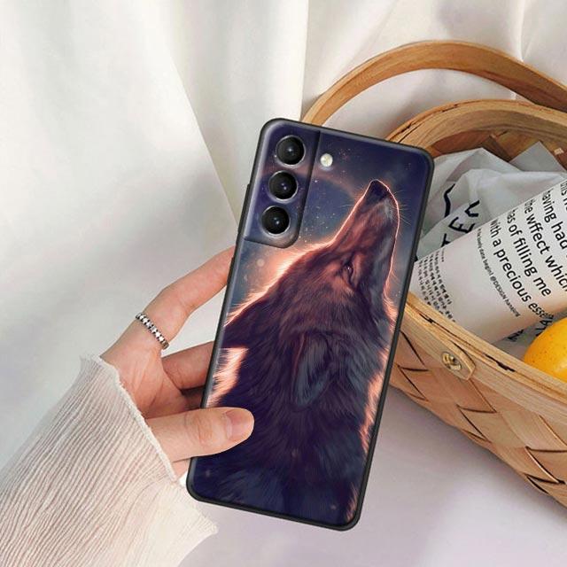 Roztomilý liščí zvířecí pouzdro na telefon pro Samsung Galaxy S24FE S23 5G S20 S21 FE S25 S22 Ultra S24 Plus Pouzdra Měkký TPU Silikonový kryt Lišky