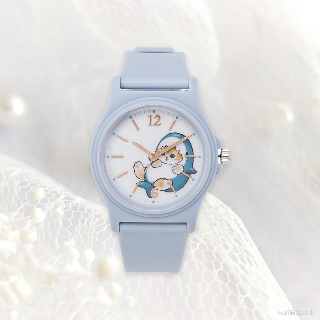 Fieldwork mofusand Shark Blue Urethane Band Watch MSD001-3 Women's