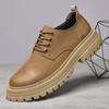 Genuine Leather Men Oxford Shoes Classic Comfy Formal Dress Footwear Soft Soles Outdoor Business Shoe Luxury Lace-Up Dress Shoes