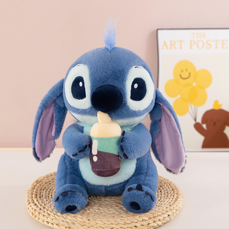 Stitch Plush Baby Bottle Toy - Creative & Cute Soothing Doll for Children