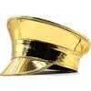 Waterproof Captain Cap PU Leather Baseball Cap Summer Hat Laser Military Hats  Outdoor