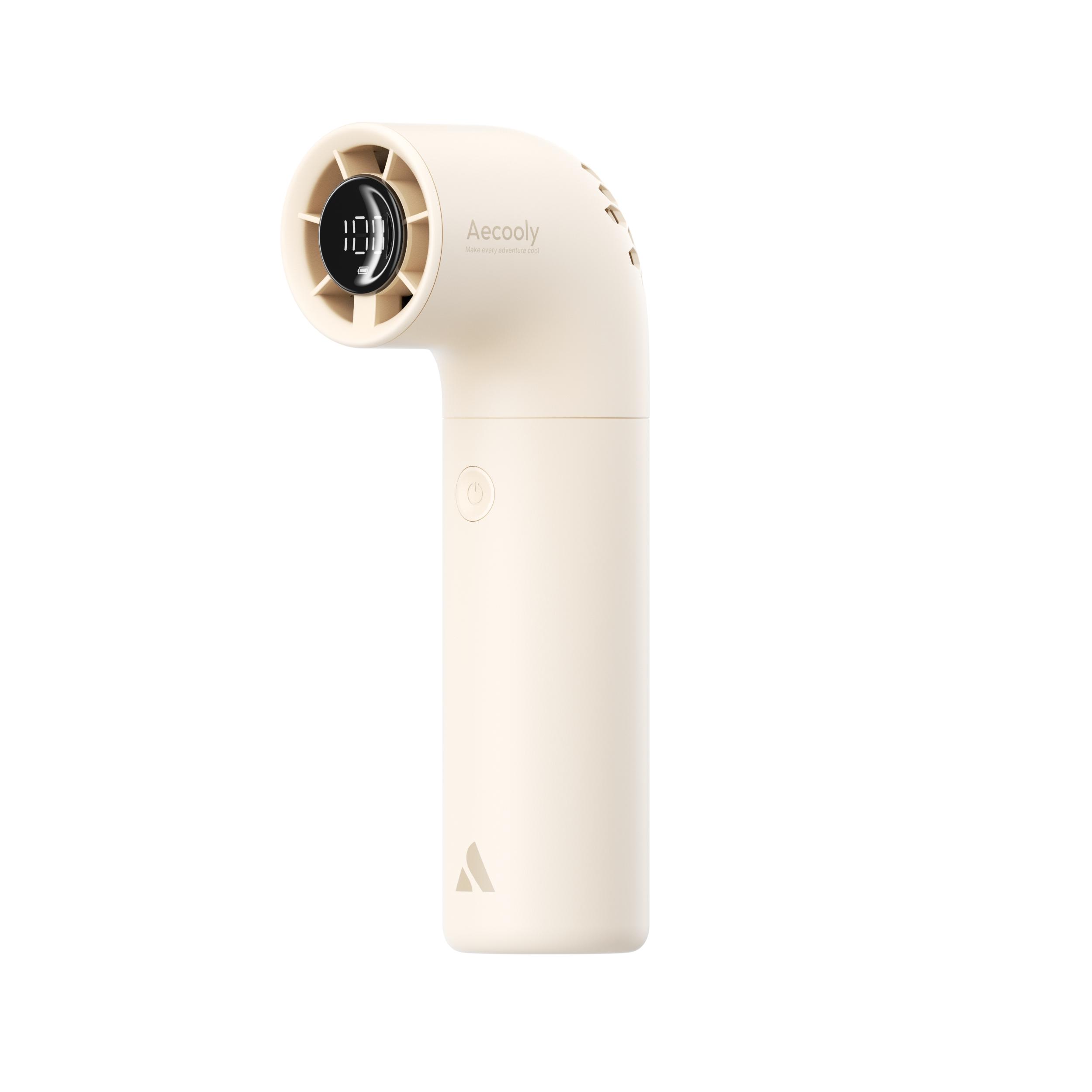 Super Merchant Aecooly Aero Handmatige Ventilator Met Hoge Snelheid, Beige