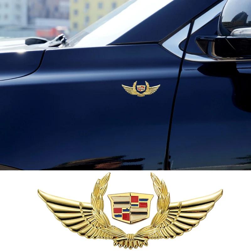 Metal Car Body Stickers Emblem for Cadillac Escalade CTS ATS SRX Deville BLS XT4 XT5 XT6 STS XTS SLR XLR CT4 CT5 CT6 Accessories