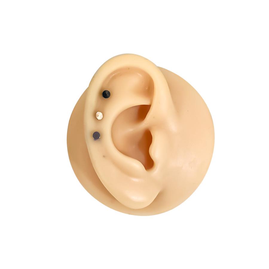 Titanstahl Konische Scheiben Langhantel Lippen-, Ohr- und Nasenstecker Piercingschmuck (0.8-1.2mm)