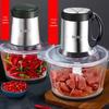 Electric Glass Meat Grinder & Multi-functional Food Processor for Dumpling Filling, Garlic, and Vegetables
