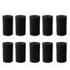 Pack of 10 Biochemical Aquarium Filter Sponge Cylinder Pre-Filter Black