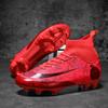 Mandarin Duck Two-color Football Shoes Men's and Women's High-top TF Broken Nails AG Long Nails Artificial Turf Student Children's Training Shoes